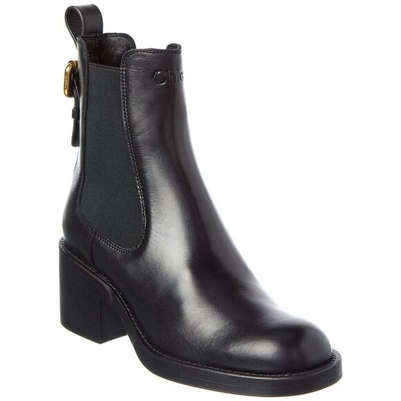 Chloé Dakota Leather Boot Black